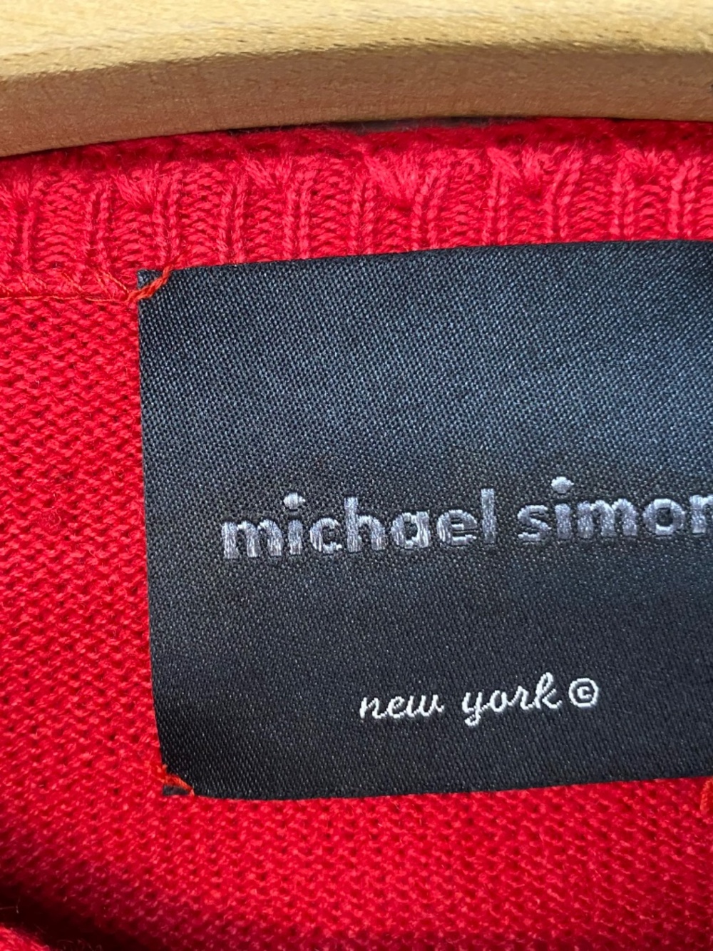 NEW! Vintage Michael Simon Cardigan M • Heart Lollipop Red • 2000 • Art To Wear - Picture 4 of 10